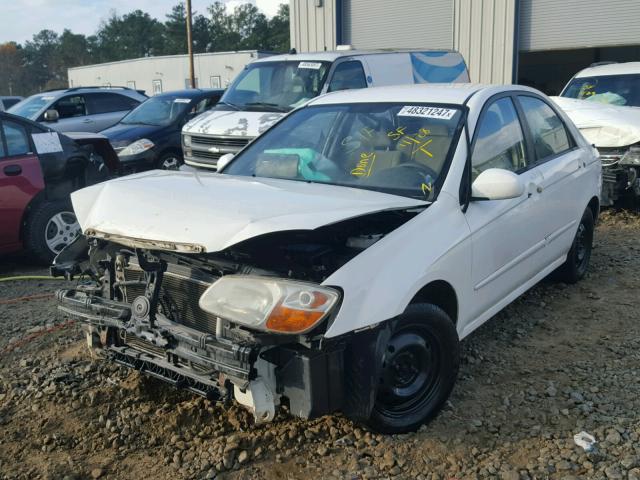 KNAFE221995654747 - 2009 KIA SPECTRA EX WHITE photo 2