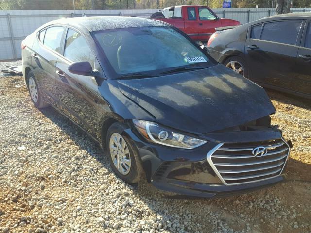 KMHD74LF6HU120406 - 2017 HYUNDAI ELANTRA SE BLACK photo 1