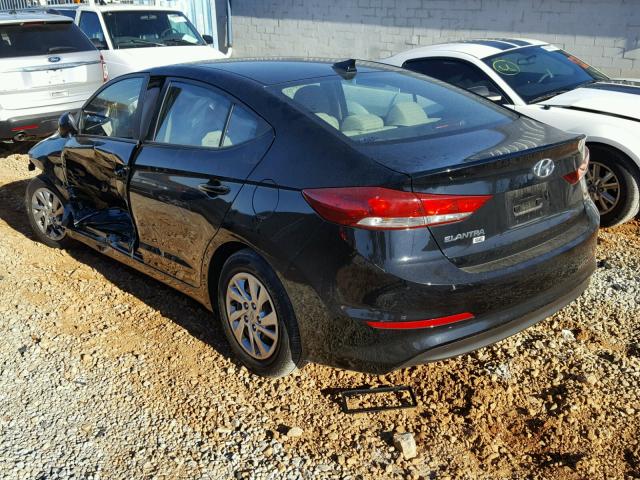 KMHD74LF6HU120406 - 2017 HYUNDAI ELANTRA SE BLACK photo 3