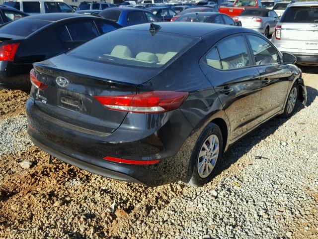 KMHD74LF6HU120406 - 2017 HYUNDAI ELANTRA SE BLACK photo 4