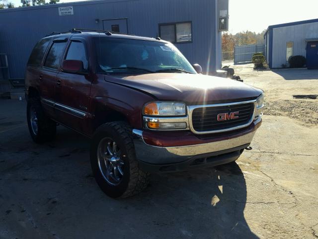 1GKEK13Z53J338903 - 2003 GMC YUKON BURGUNDY photo 1