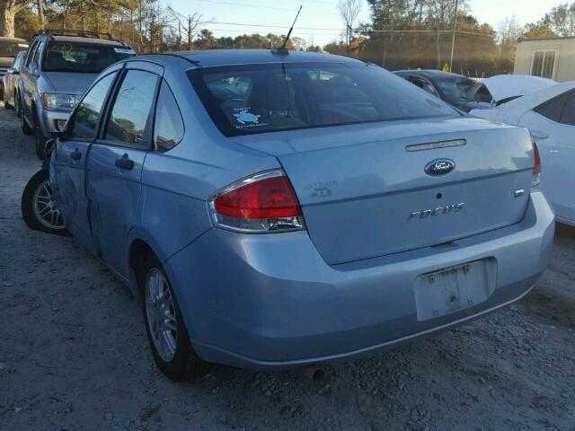 1FAHP35N18W114155 - 2008 FORD FOCUS SE BLUE photo 3