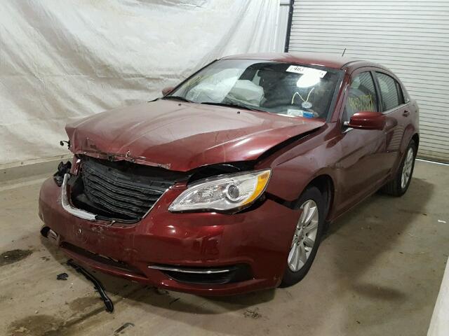 1C3CCBBG5DN528687 - 2013 CHRYSLER 200 TOURIN RED photo 2