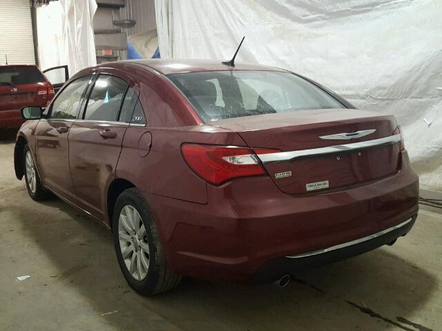 1C3CCBBG5DN528687 - 2013 CHRYSLER 200 TOURIN RED photo 3