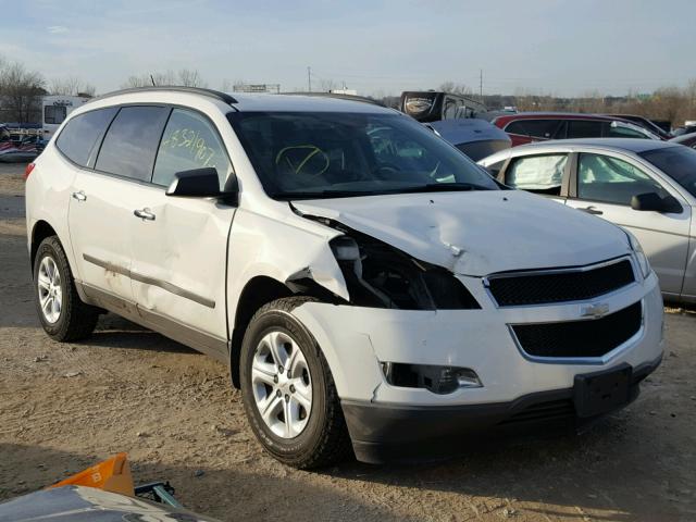 1GNKRFED9CJ327550 - 2012 CHEVROLET TRAVERSE L WHITE photo 1