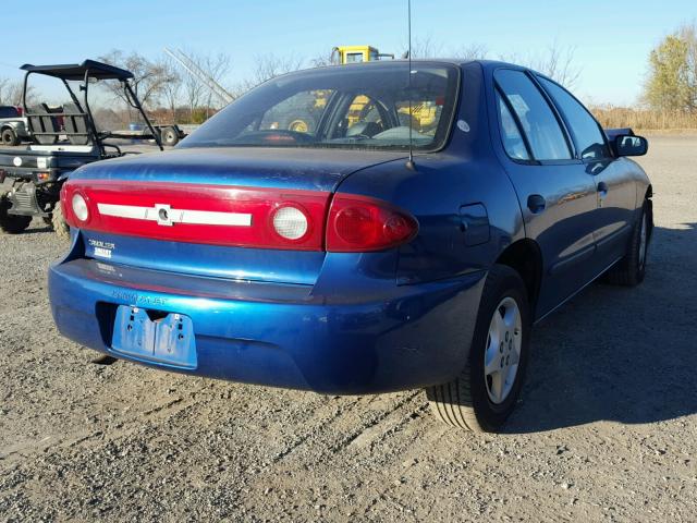 1G1JC52F837386794 - 2003 CHEVROLET CAVALIER BLUE photo 4