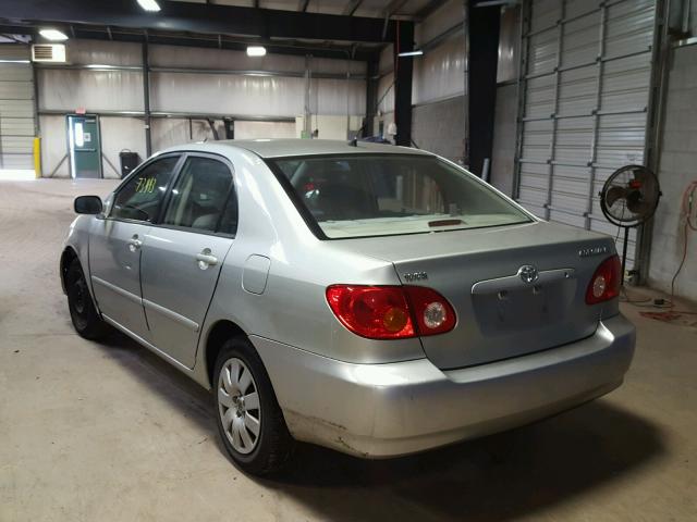 JTDBR32E942018774 - 2004 TOYOTA COROLLA CE SILVER photo 3