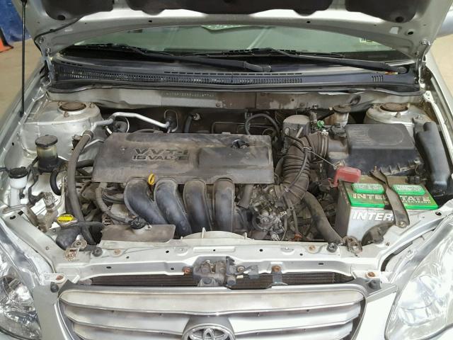 JTDBR32E942018774 - 2004 TOYOTA COROLLA CE SILVER photo 7