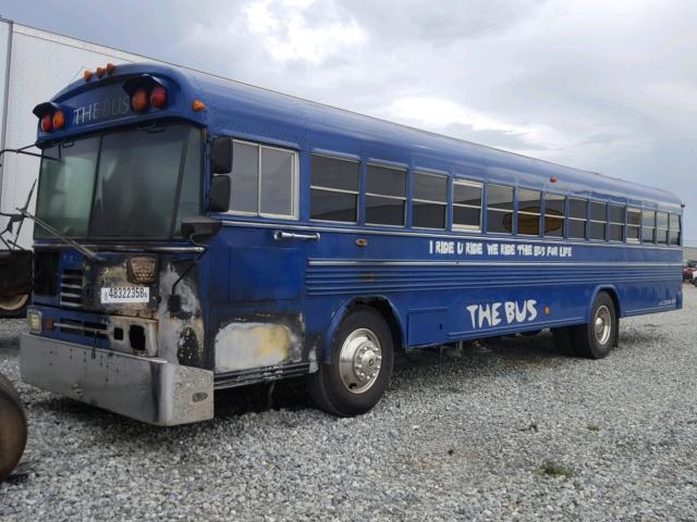 1BAAKCPHXYF093673 - 2000 BLUE BIRD SCHOOL BUS BLUE photo 2