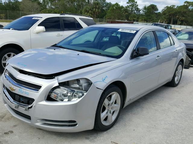 1G1ZG57B194203890 - 2009 CHEVROLET MALIBU LS SILVER photo 2