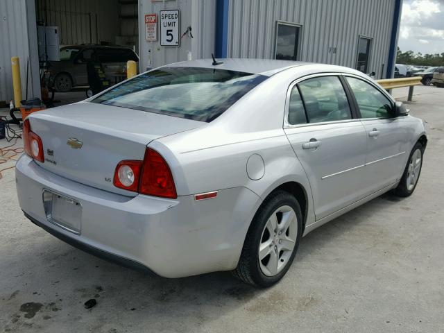 1G1ZG57B194203890 - 2009 CHEVROLET MALIBU LS SILVER photo 4