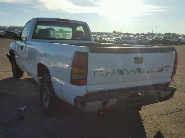 1GCEK14V71Z184572 - 2001 CHEVROLET SILVERADO WHITE photo 3