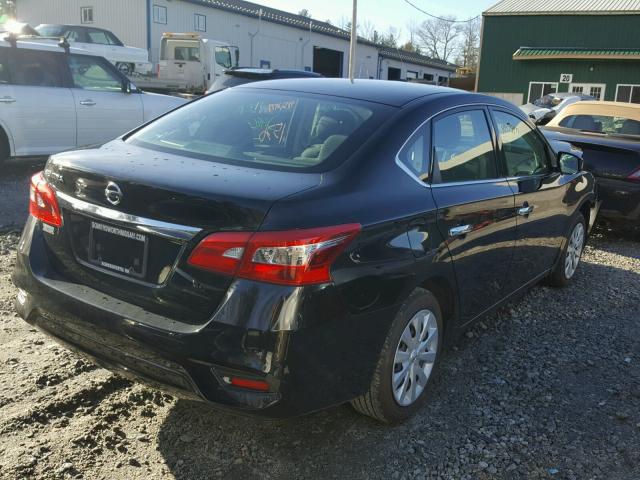 3N1AB7AP0HY364975 - 2017 NISSAN SENTRA S BLACK photo 4