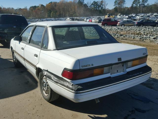 2FAPP35X7MB188947 - 1991 FORD TEMPO L WHITE photo 3