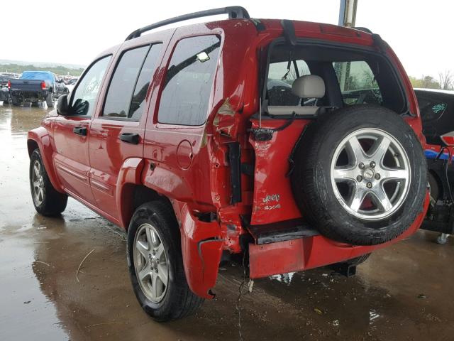 1J4GL58K84W218421 - 2004 JEEP LIBERTY LI RED photo 3