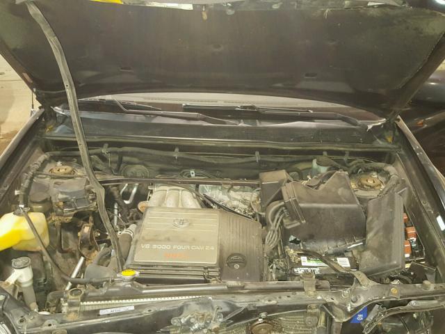 JTEGF21A930077885 - 2003 TOYOTA HIGHLANDER BLACK photo 7