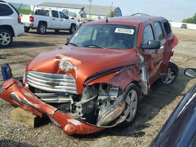 3GNDA13D18S623903 - 2008 CHEVROLET HHR LS Naranja foto 2