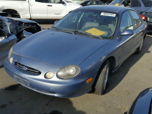 1FAFP53U2XG194023 - 1999 FORD TAURUS SE BLUE photo 2