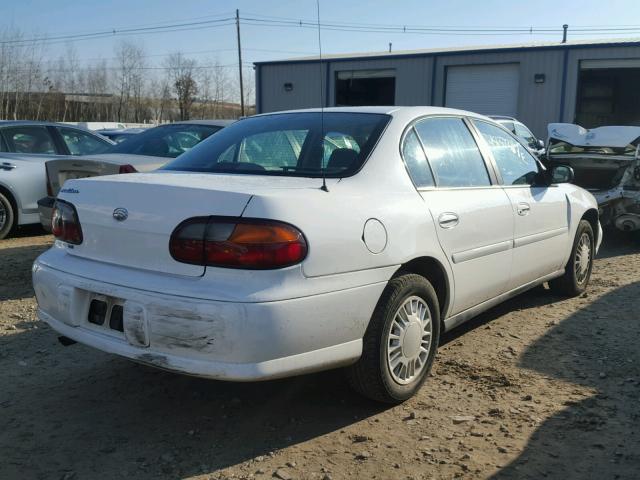 1G1ND52J816254284 - 2001 CHEVROLET MALIBU WHITE photo 4