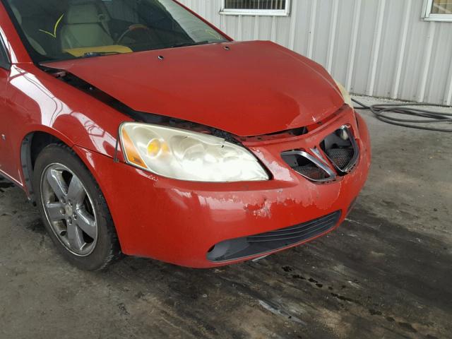 1G2ZH18N874253452 - 2007 PONTIAC G6 GT RED photo 9