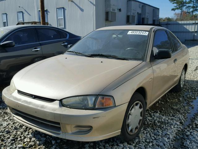 JA3AY11A0YU036509 - 2000 MITSUBISHI MIRAGE DE BEIGE photo 2