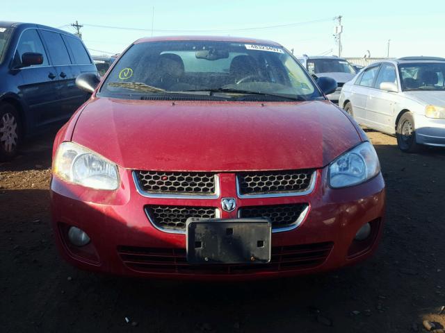 1B3AL46R15N700405 - 2005 DODGE STRATUS SX RED photo 9