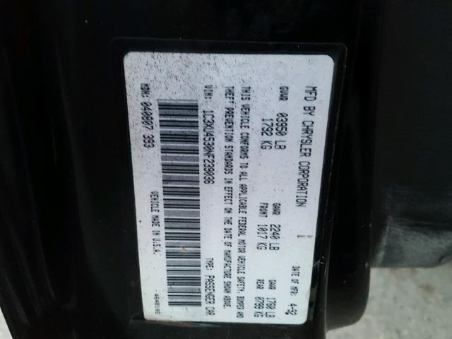 1C3XU4530NF239036 - 1992 CHRYSLER LEBARON 黑色 照片 10