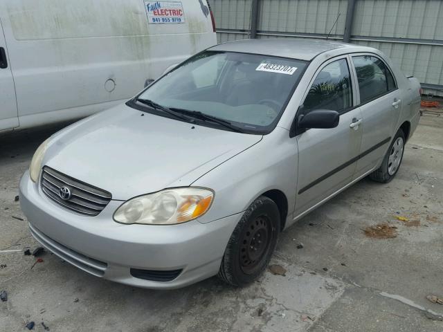 1NXBR32E74Z205849 - 2004 TOYOTA COROLLA CE SILVER photo 2