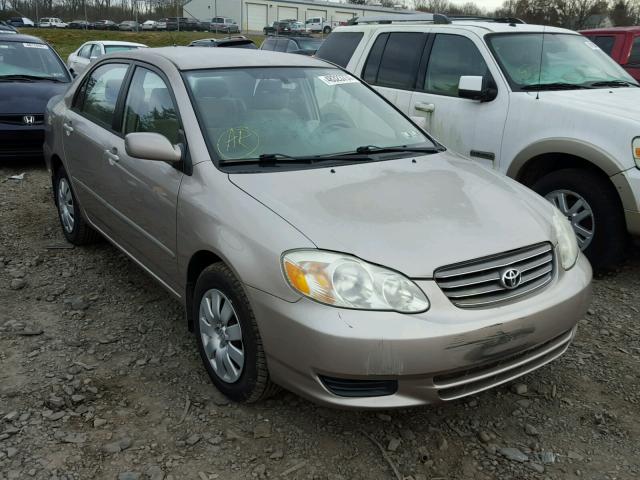 1NXBR38E33Z080922 - 2003 TOYOTA COROLLA CE BEIGE photo 1