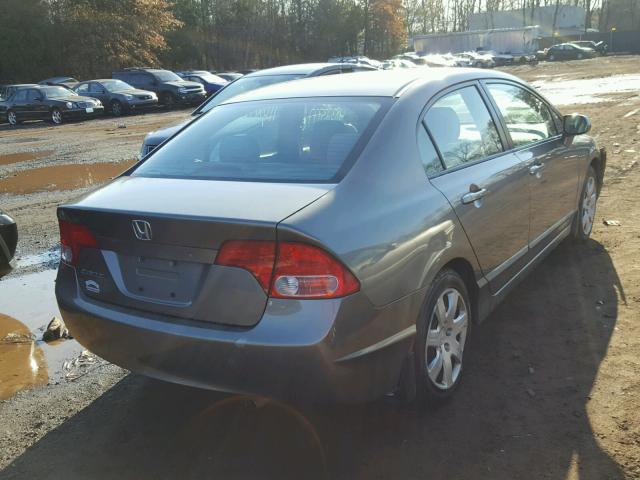 2HGFA16577H300075 - 2007 HONDA CIVIC LX CHARCOAL photo 4