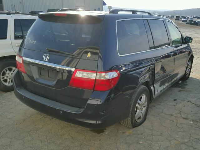 5FNRL38835B113282 - 2005 HONDA ODYSSEY TO BLUE photo 4