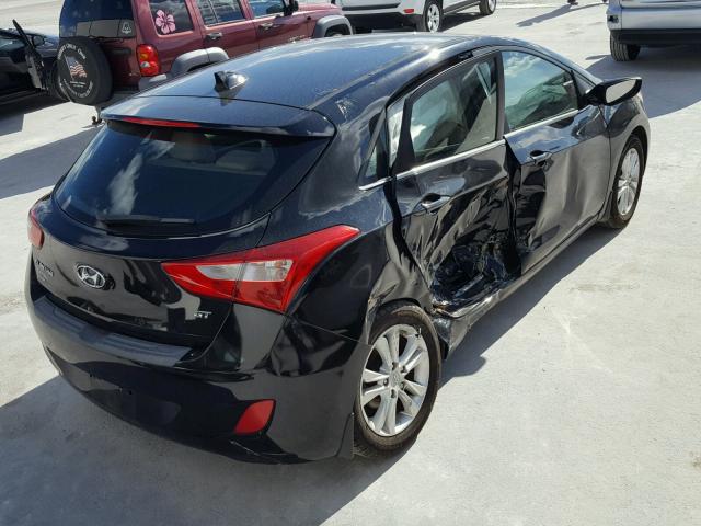 KMHD35LE9DU115560 - 2013 HYUNDAI ELANTRA GT BLACK photo 4