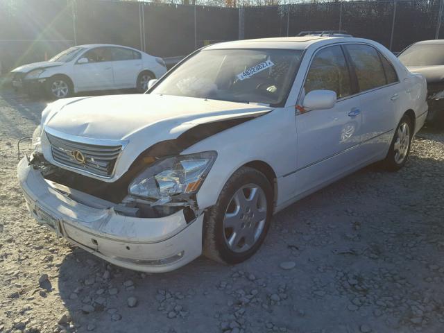 JTHBN36F340141107 - 2004 LEXUS LS 430 WHITE photo 2