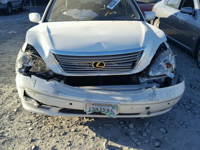 JTHBN36F340141107 - 2004 LEXUS LS 430 WHITE photo 9