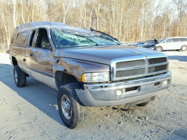 1B7KF23621J507724 - 2001 DODGE RAM 2500 BROWN photo 1