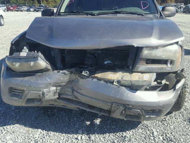 1GNDS13S172119213 - 2007 CHEVROLET TRAILBLAZE GRAY photo 9