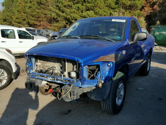 1D7HA16K18J146904 - 2008 DODGE RAM 1500 S BLUE photo 2