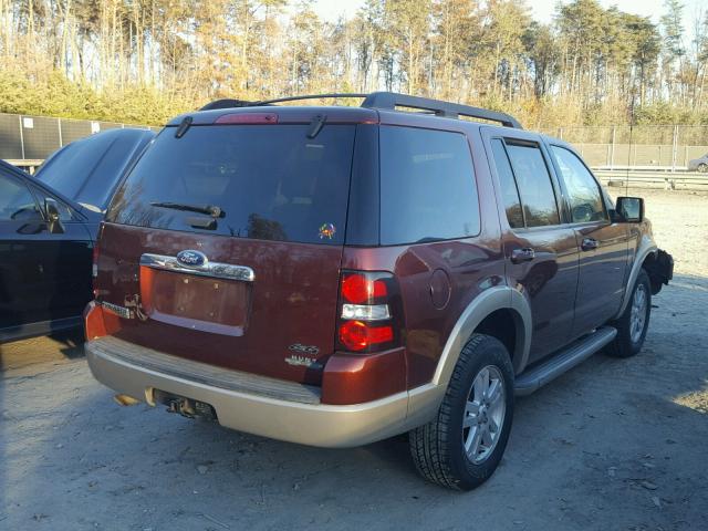 1FMEU7EE0AUA67307 - 2010 FORD EXPLORER E BURGUNDY photo 4