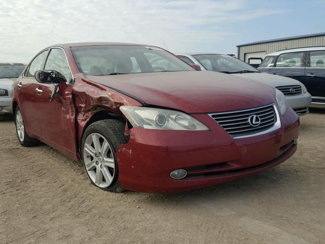 JTHBJ46G892336934 - 2009 LEXUS ES 350 MAROON photo 1