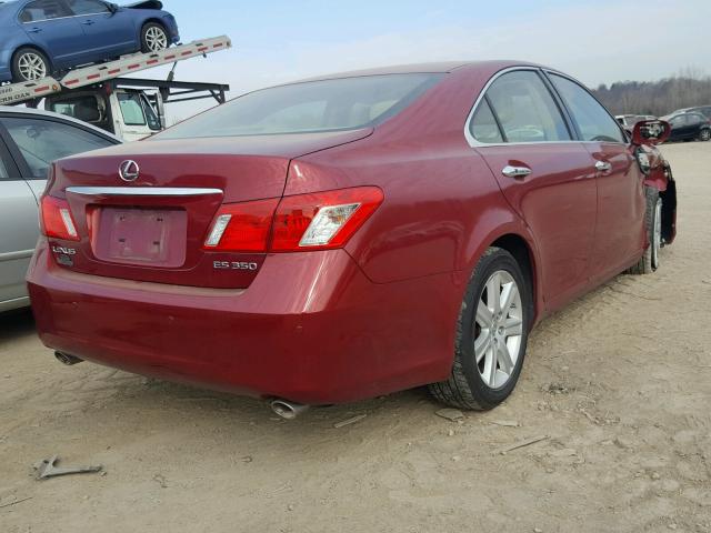 JTHBJ46G892336934 - 2009 LEXUS ES 350 MAROON photo 4