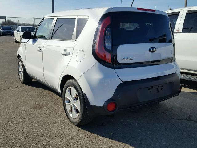 KNDJN2A21E7074771 - 2014 KIA SOUL WHITE photo 3