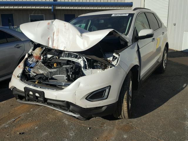 2FMPK3J87GBC04281 - 2016 FORD EDGE SEL WHITE photo 2