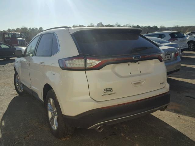 2FMPK3J87GBC04281 - 2016 FORD EDGE SEL WHITE photo 3