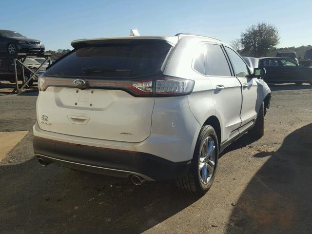 2FMPK3J87GBC04281 - 2016 FORD EDGE SEL WHITE photo 4