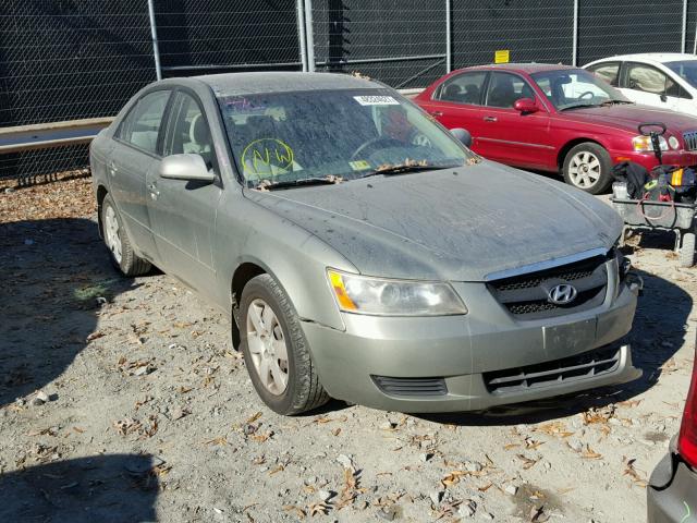 5NPET46C78H358412 - 2008 HYUNDAI SONATA GLS GREEN photo 1