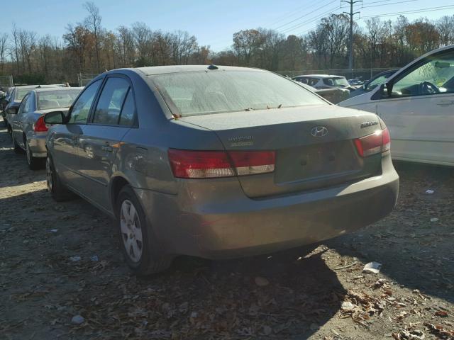 5NPET46C78H358412 - 2008 HYUNDAI SONATA GLS GREEN photo 3