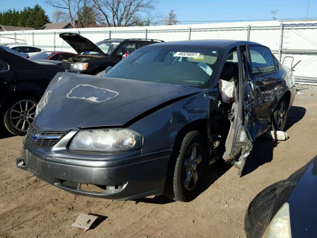 2G1WH55K549459992 - 2004 CHEVROLET IMPALA LS GRAY photo 2