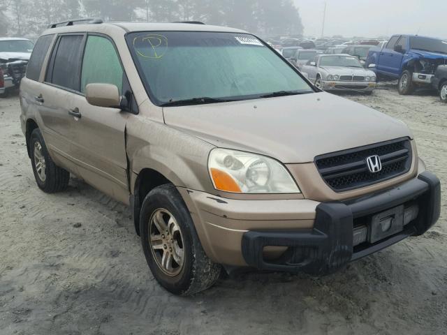 2HKYF18694H508539 - 2004 HONDA PILOT EXL TAN photo 1