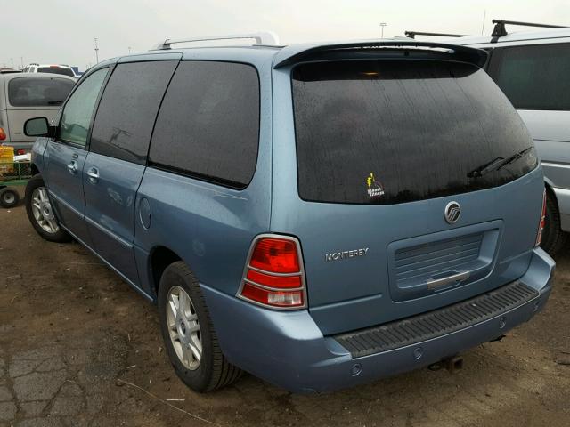 2MRDA22257BJ00335 - 2007 MERCURY MONTEREY L BLUE photo 3