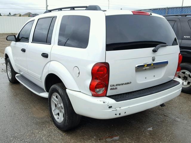 1D4HD48N94F217244 - 2004 DODGE DURANGO SL WHITE photo 3